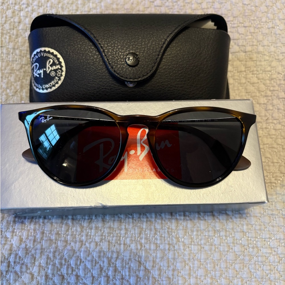 Ray-Ban Brown and Black Cat-Eye Sunglasses